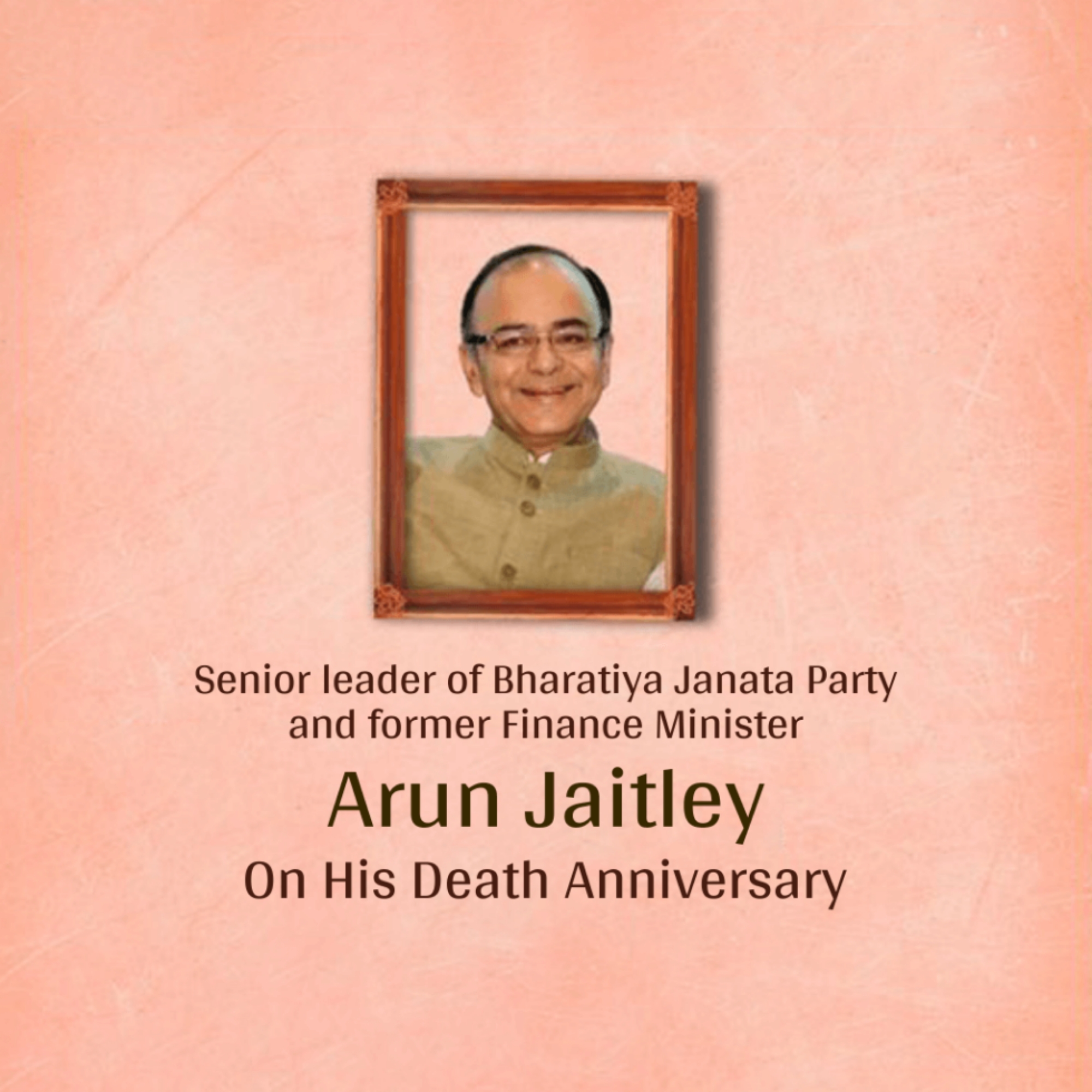 Arun Jaitley Death Anniversary