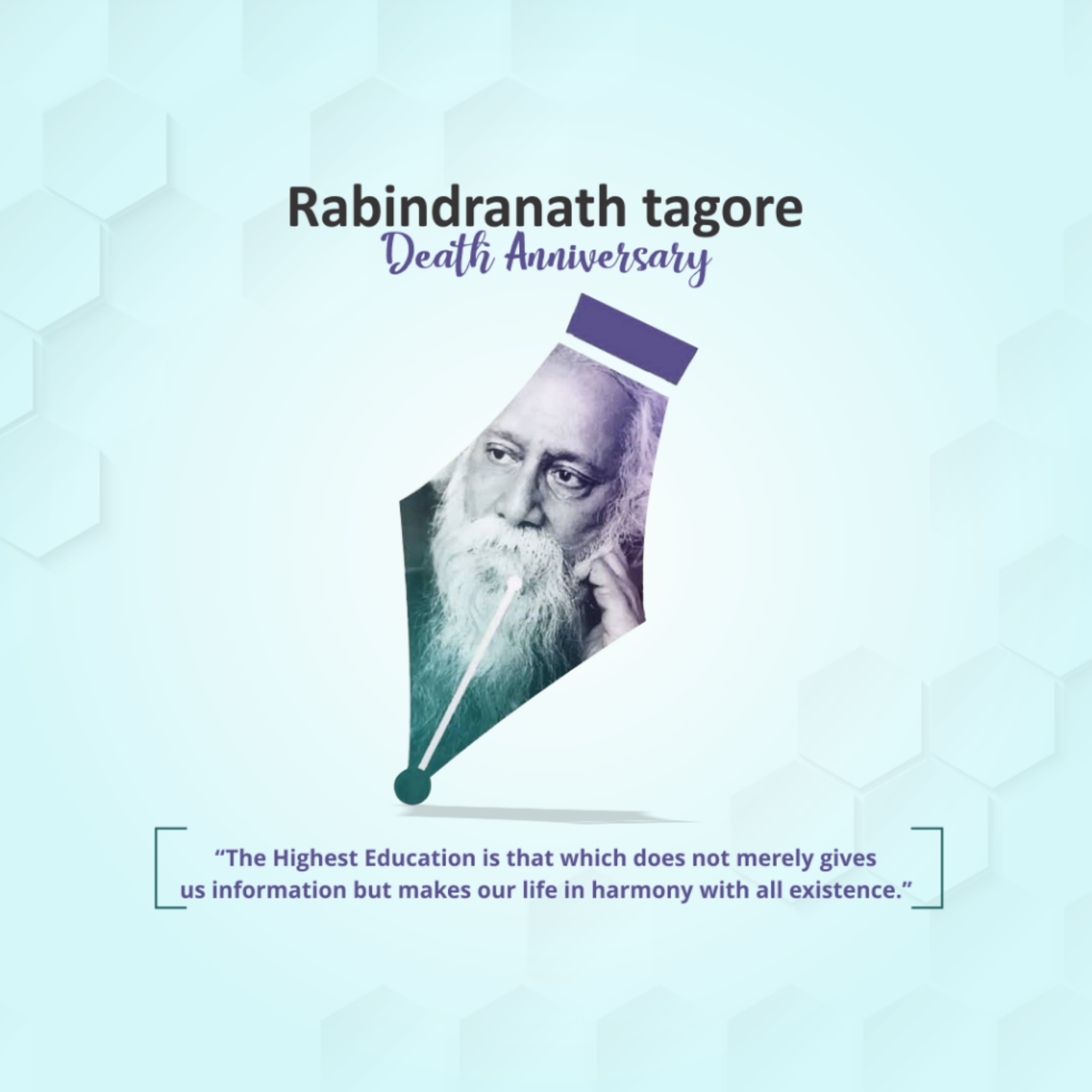 Rabindranath Tagore Death Anniversary