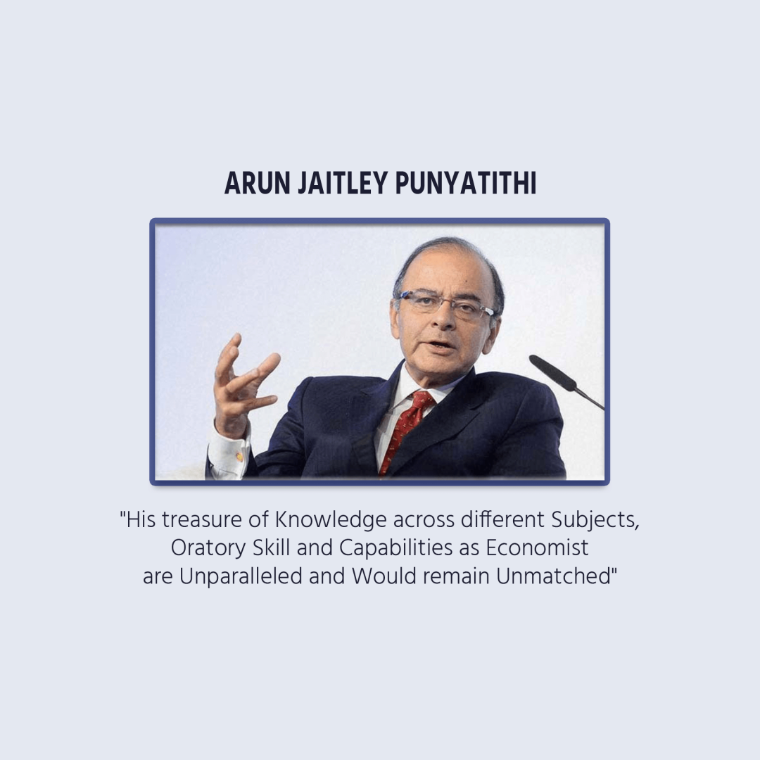 Arun Jaitley Death Anniversary