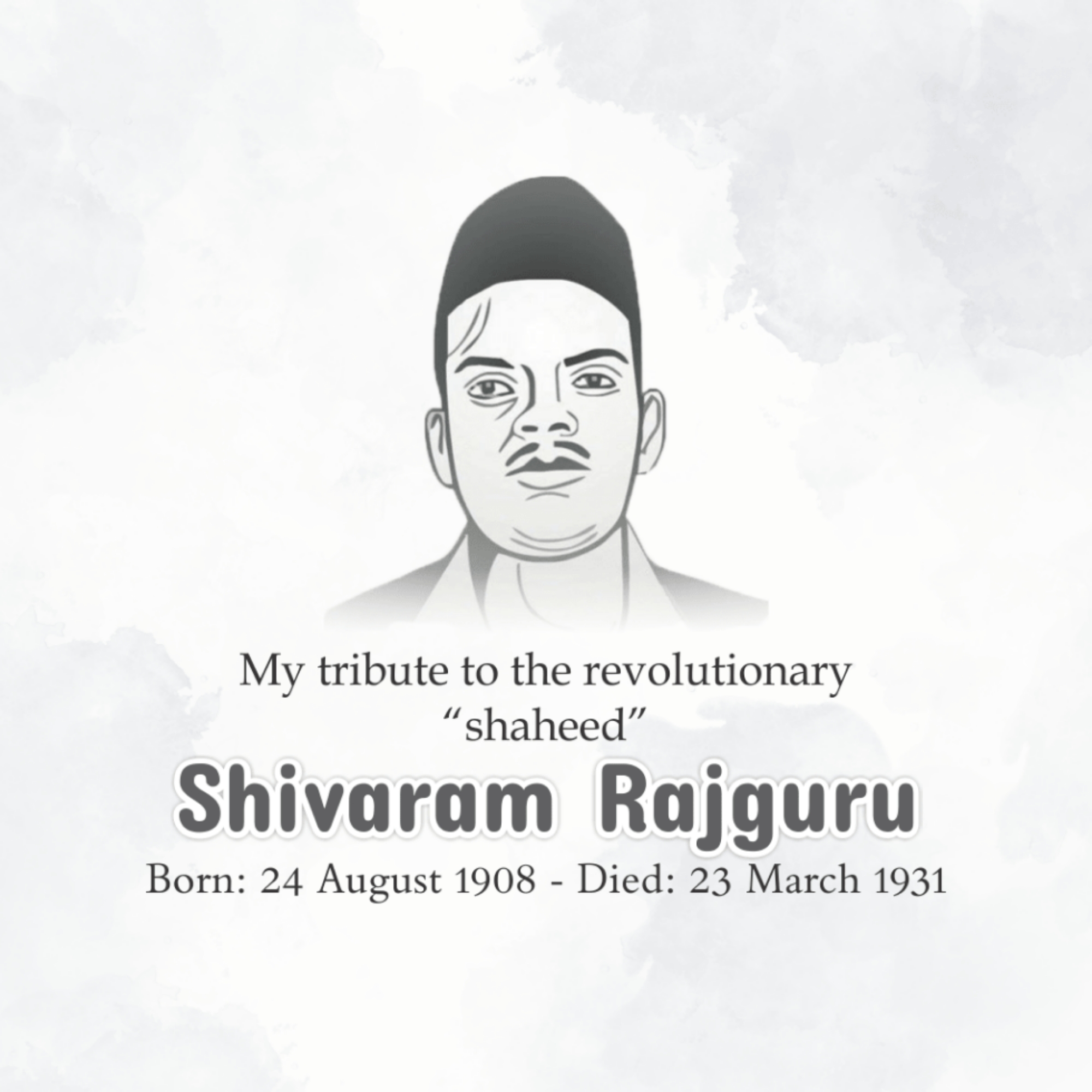 Shivaram Hari Rajguru Birth Anniversary