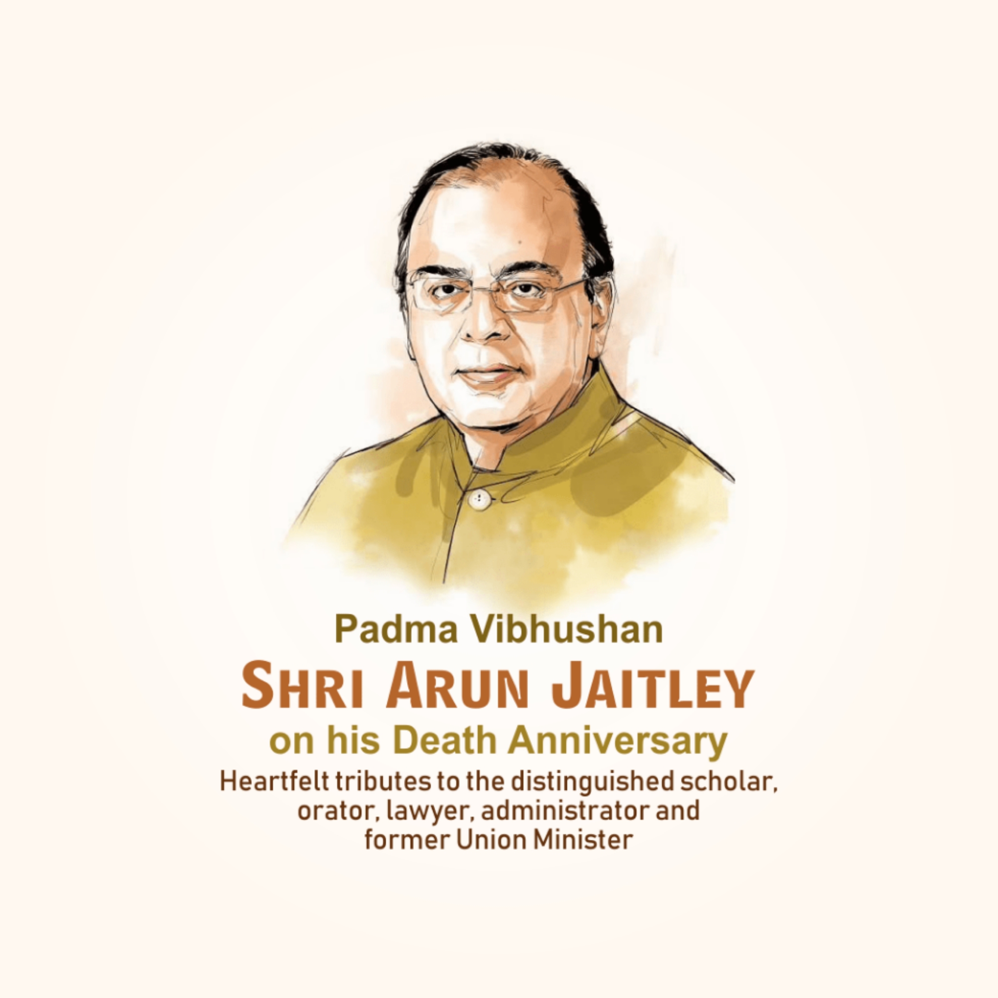 Arun Jaitley Death Anniversary