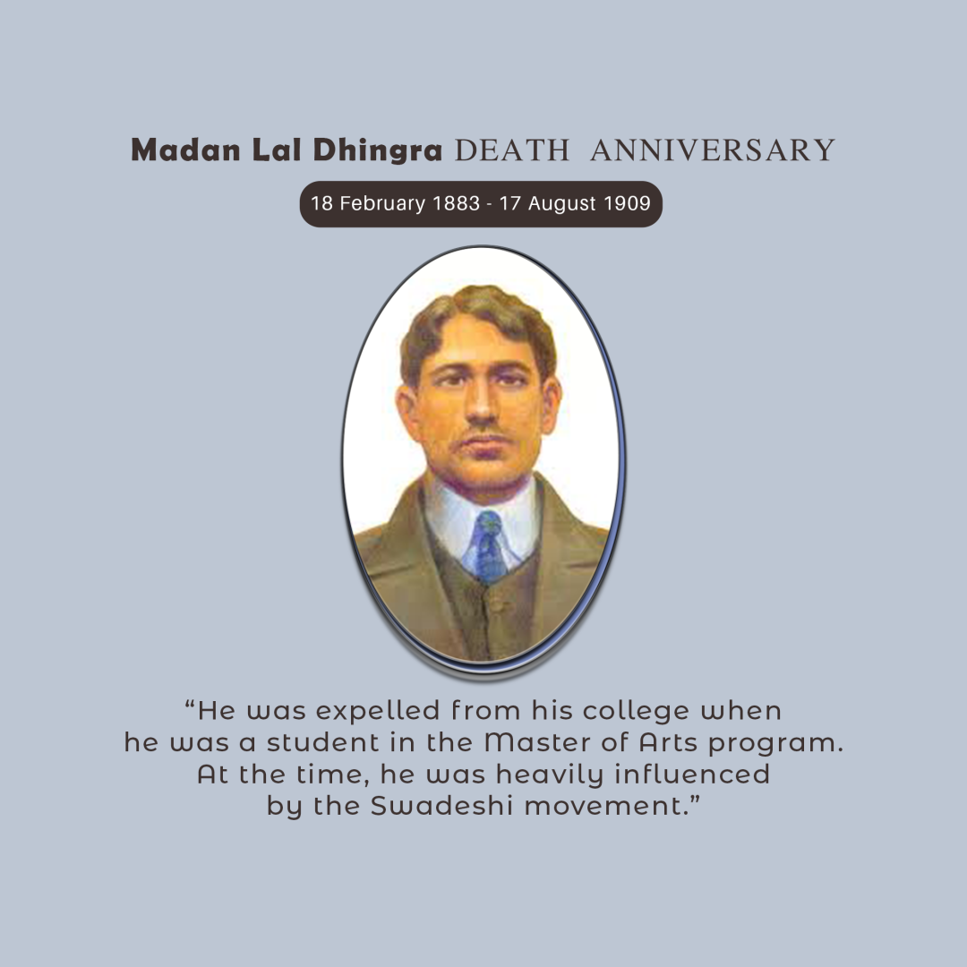 Madan Lal Dhingra Death Anniversary