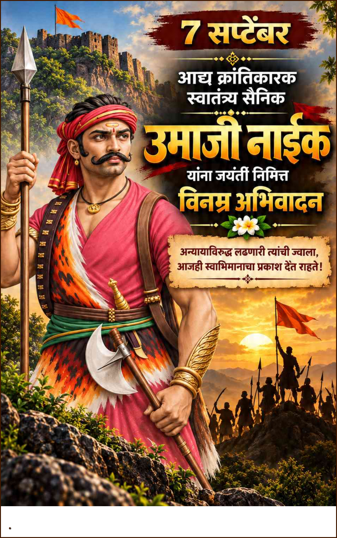 Umaji Naik Birth Anniversary