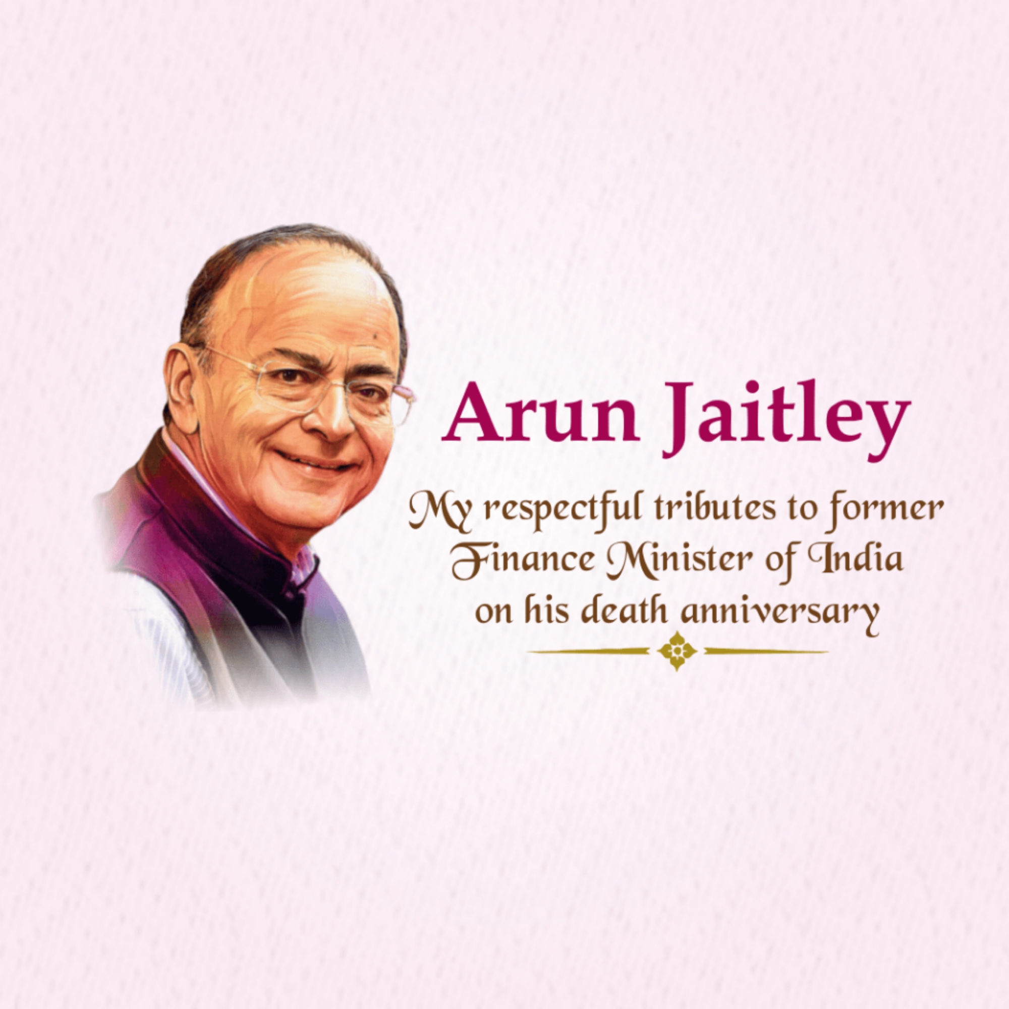 Arun Jaitley Death Anniversary