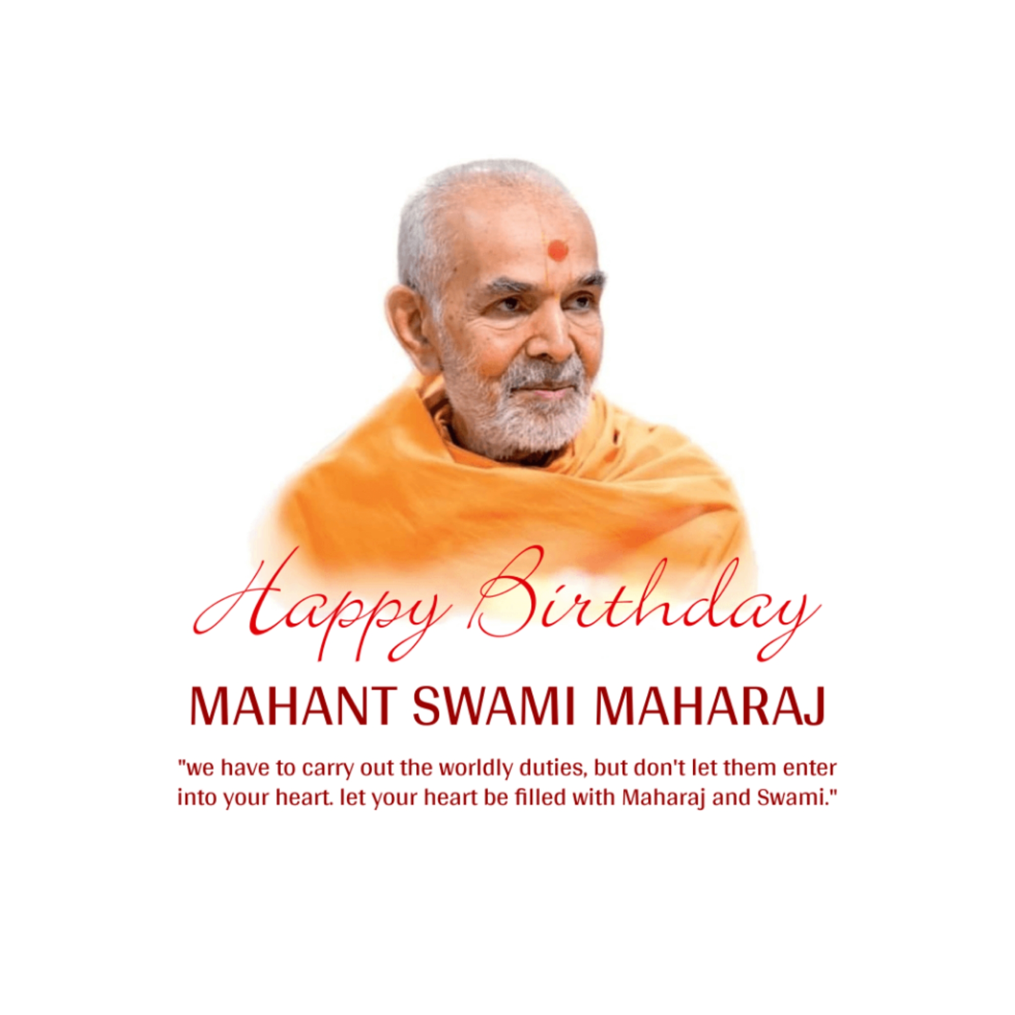 Mahant Swami Maharaj Birthday