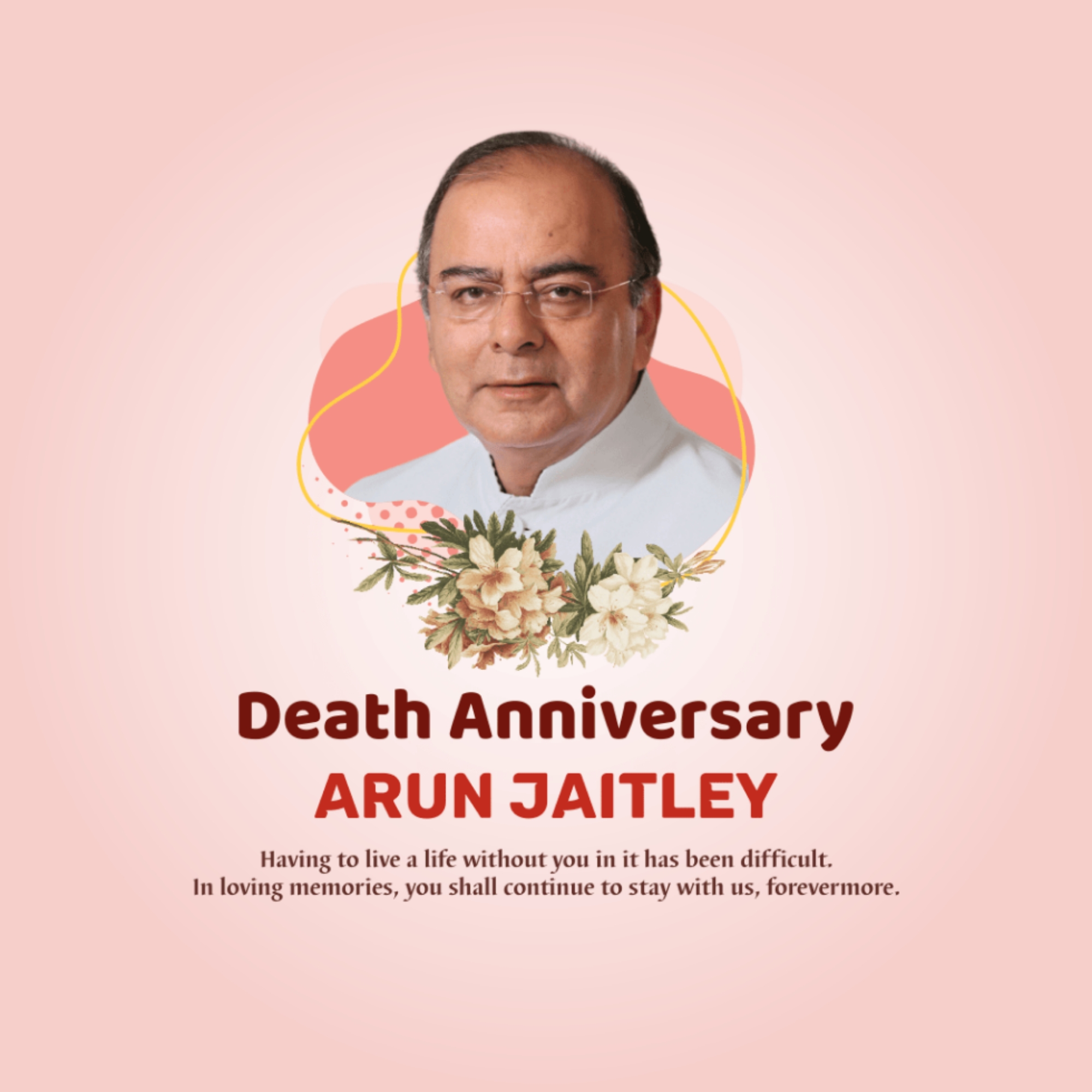 Arun Jaitley Death Anniversary