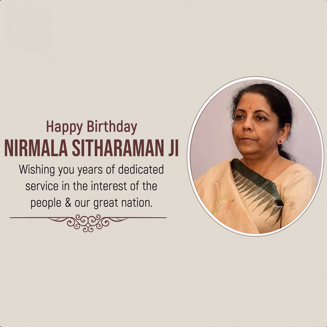 Niramala Sitaraman Birthday