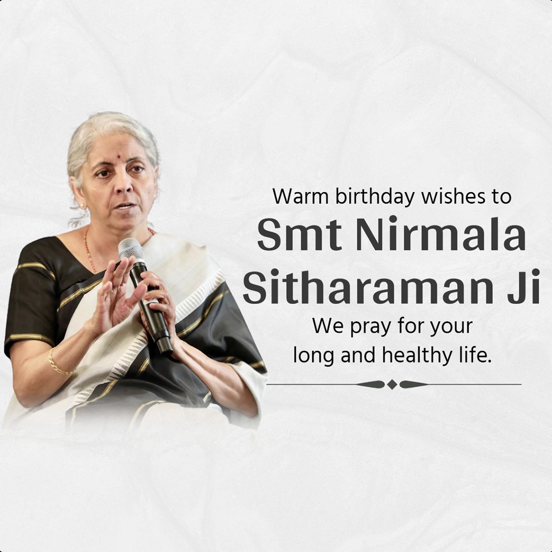 Niramala Sitaraman Birthday