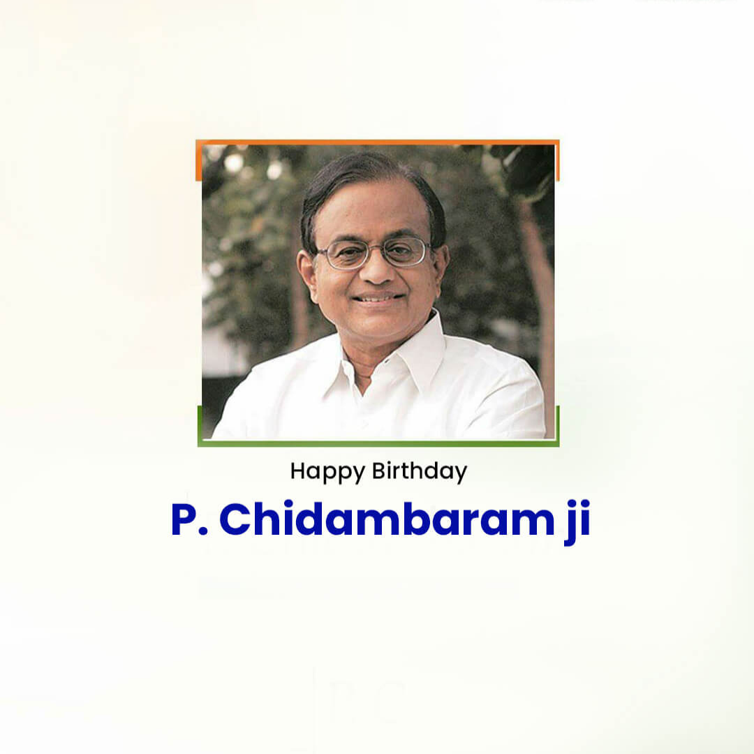 P Chidambaram Birthday