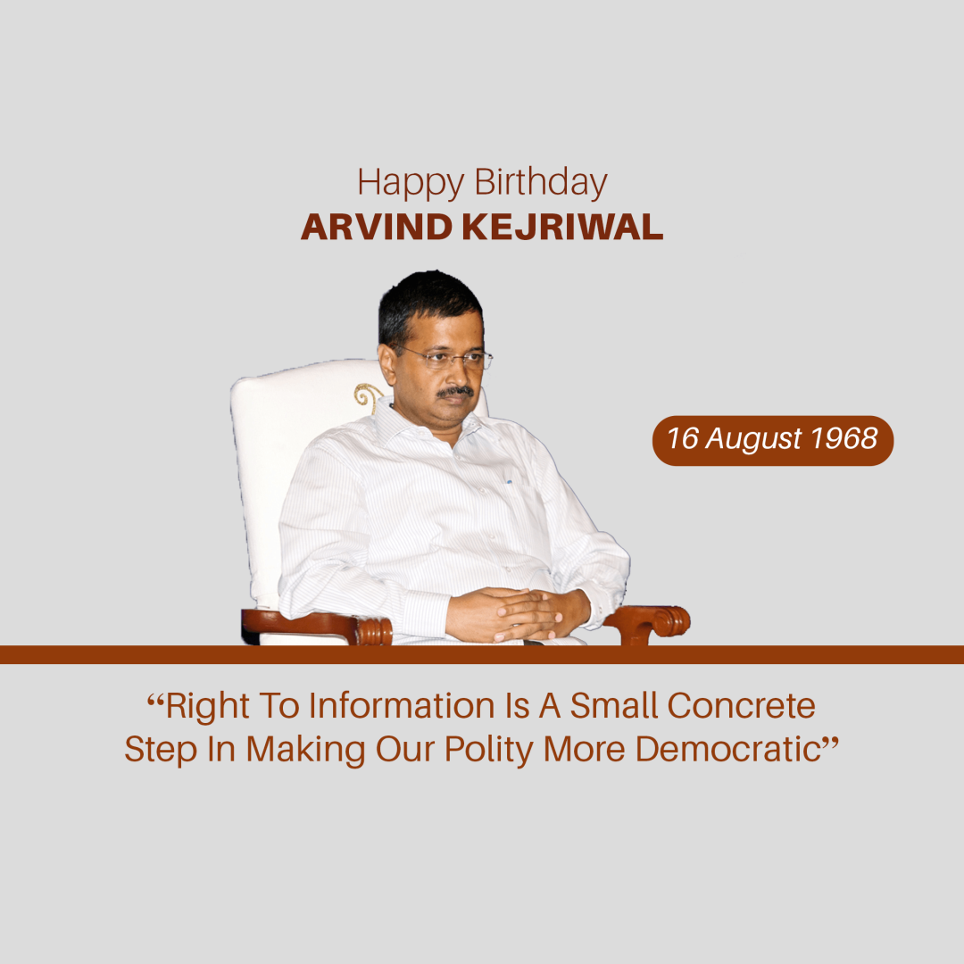 Arvind Kejarival Birthday