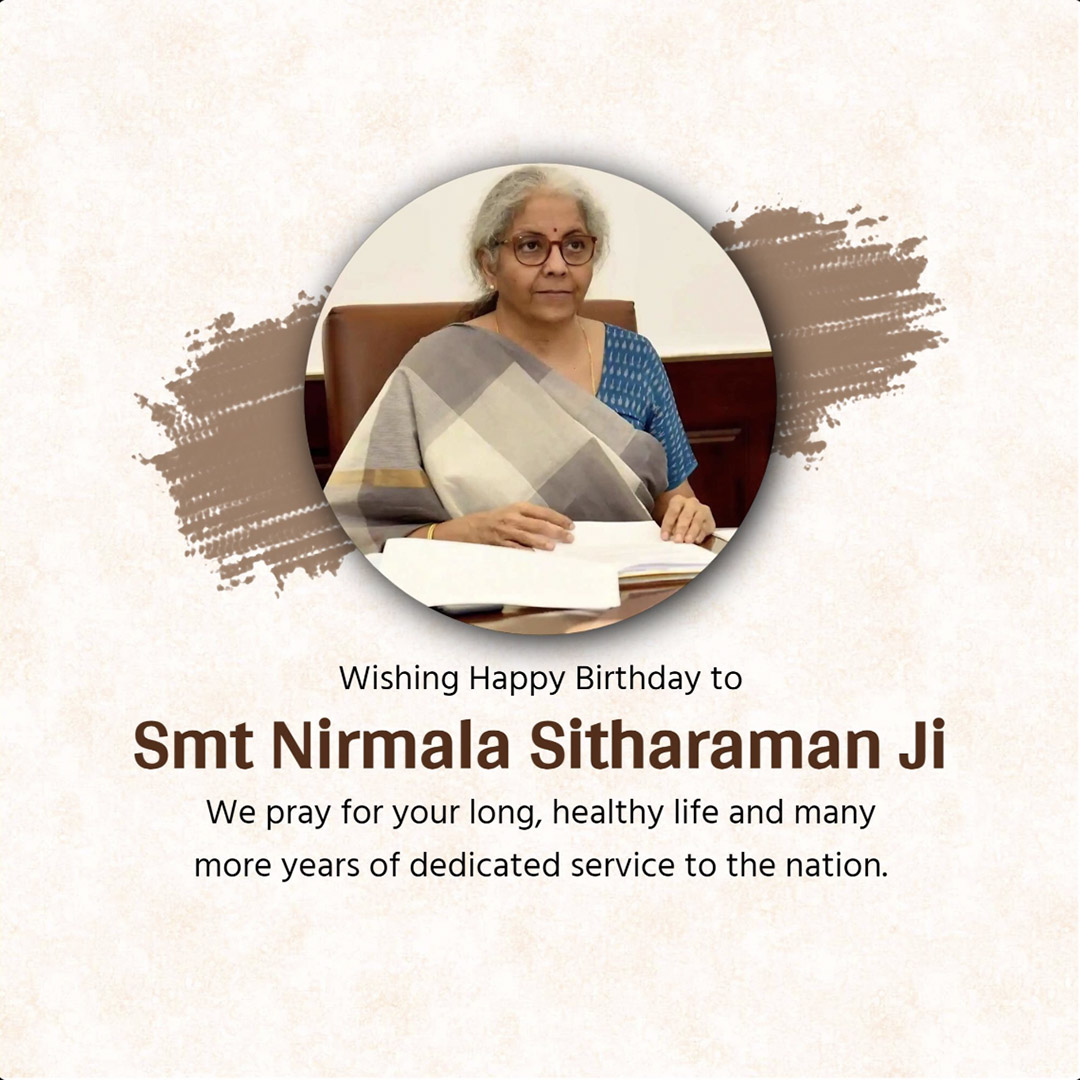 Niramala Sitaraman Birthday