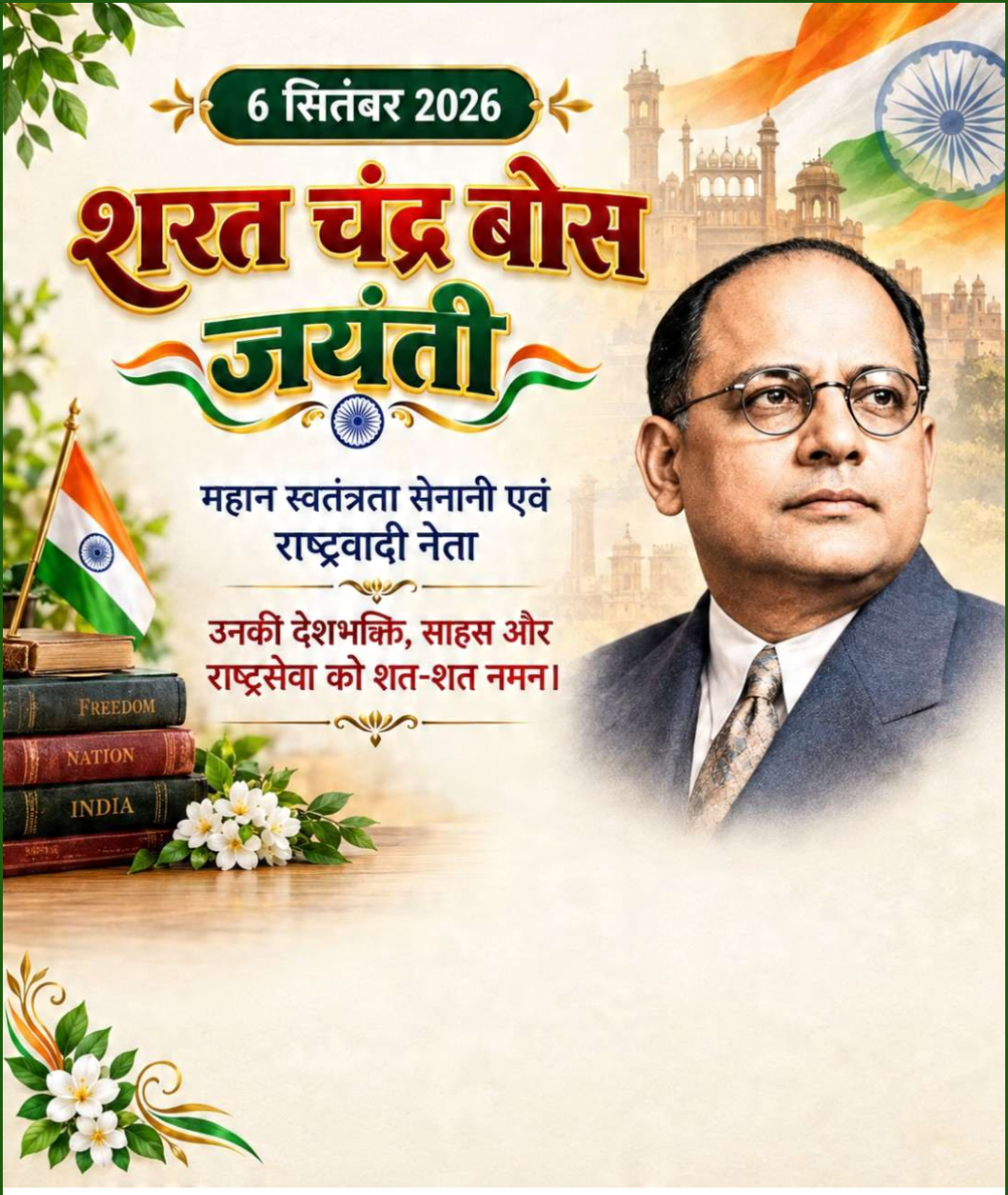 Sarat Chandra Bose Birth Anniversery