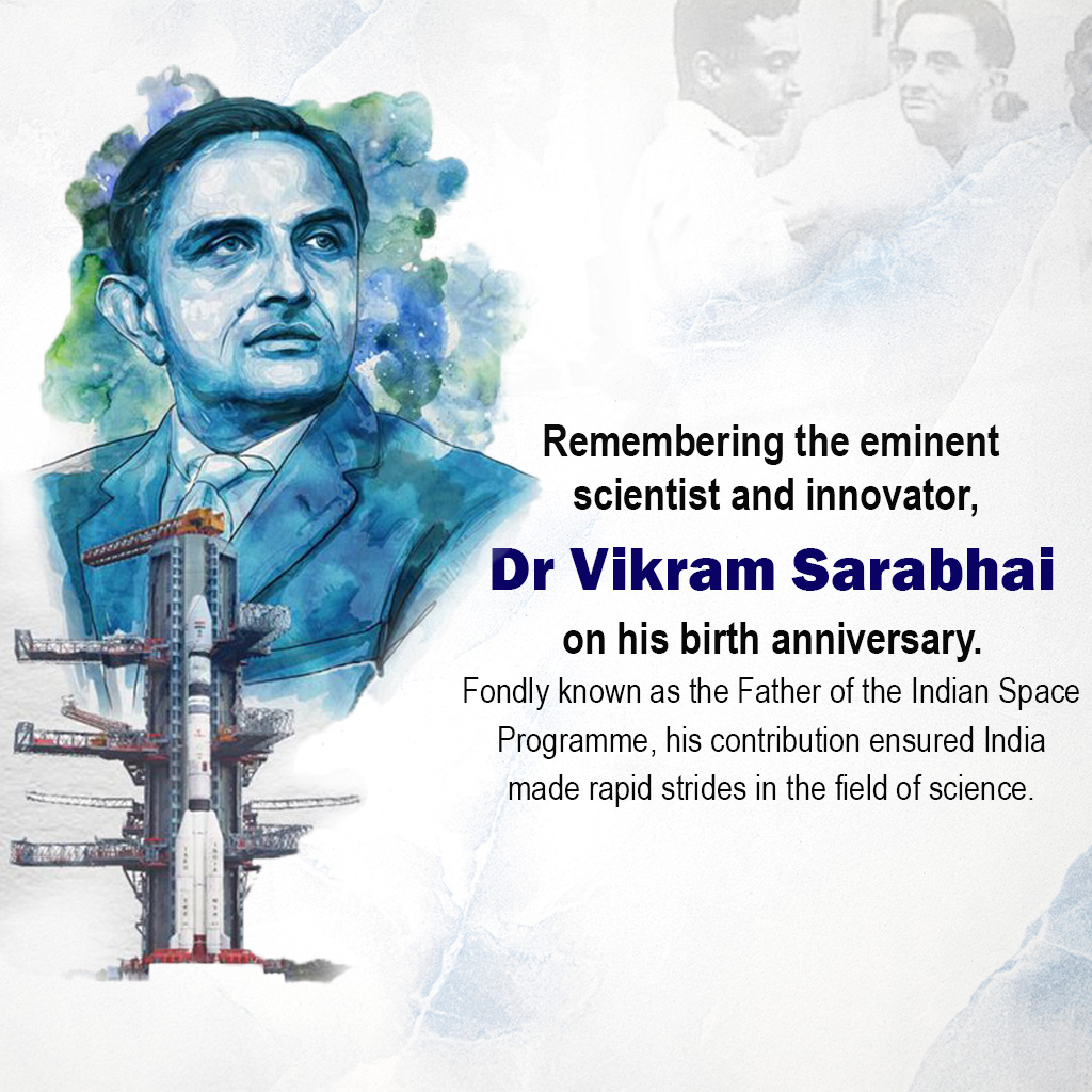 Vikrambhai Sarabhai Birth Anniversary