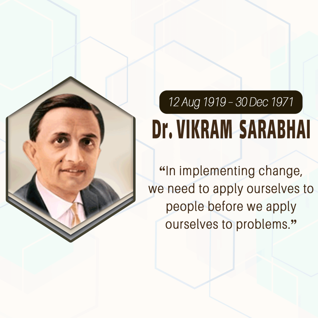 Vikrambhai Sarabhai Birth Anniversary
