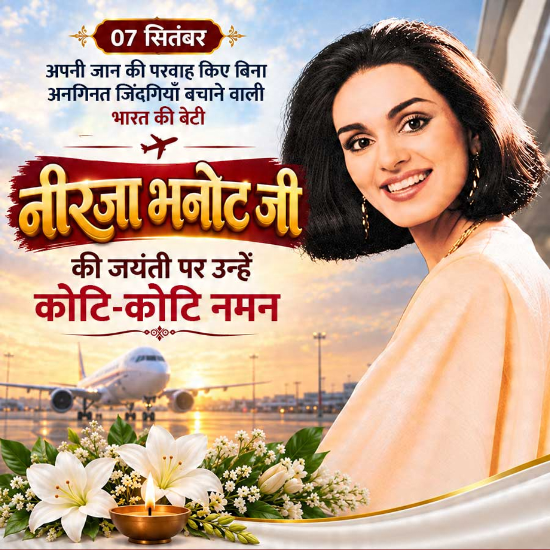 Neerja Bhanot Birth Anniversary