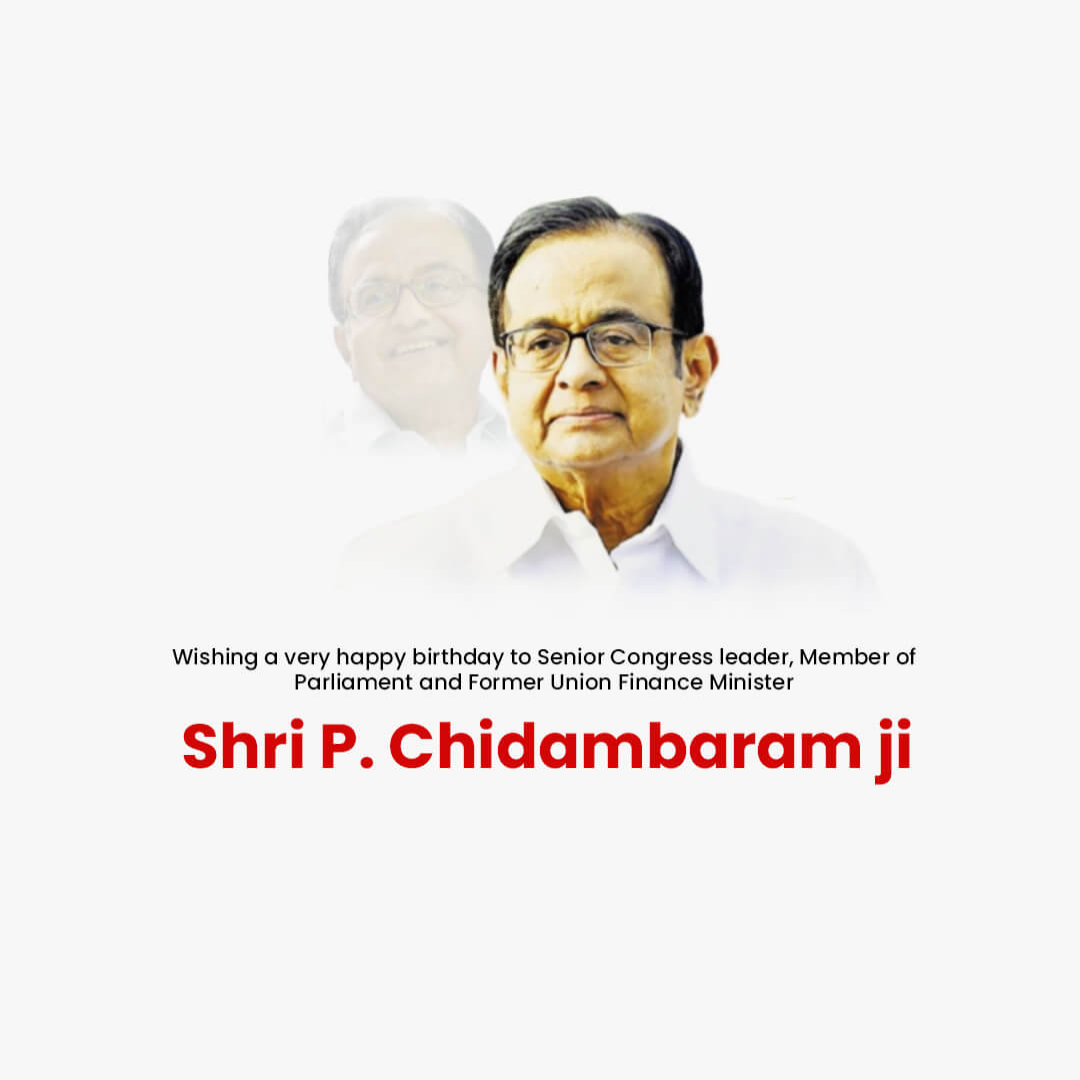 P Chidambaram Birthday
