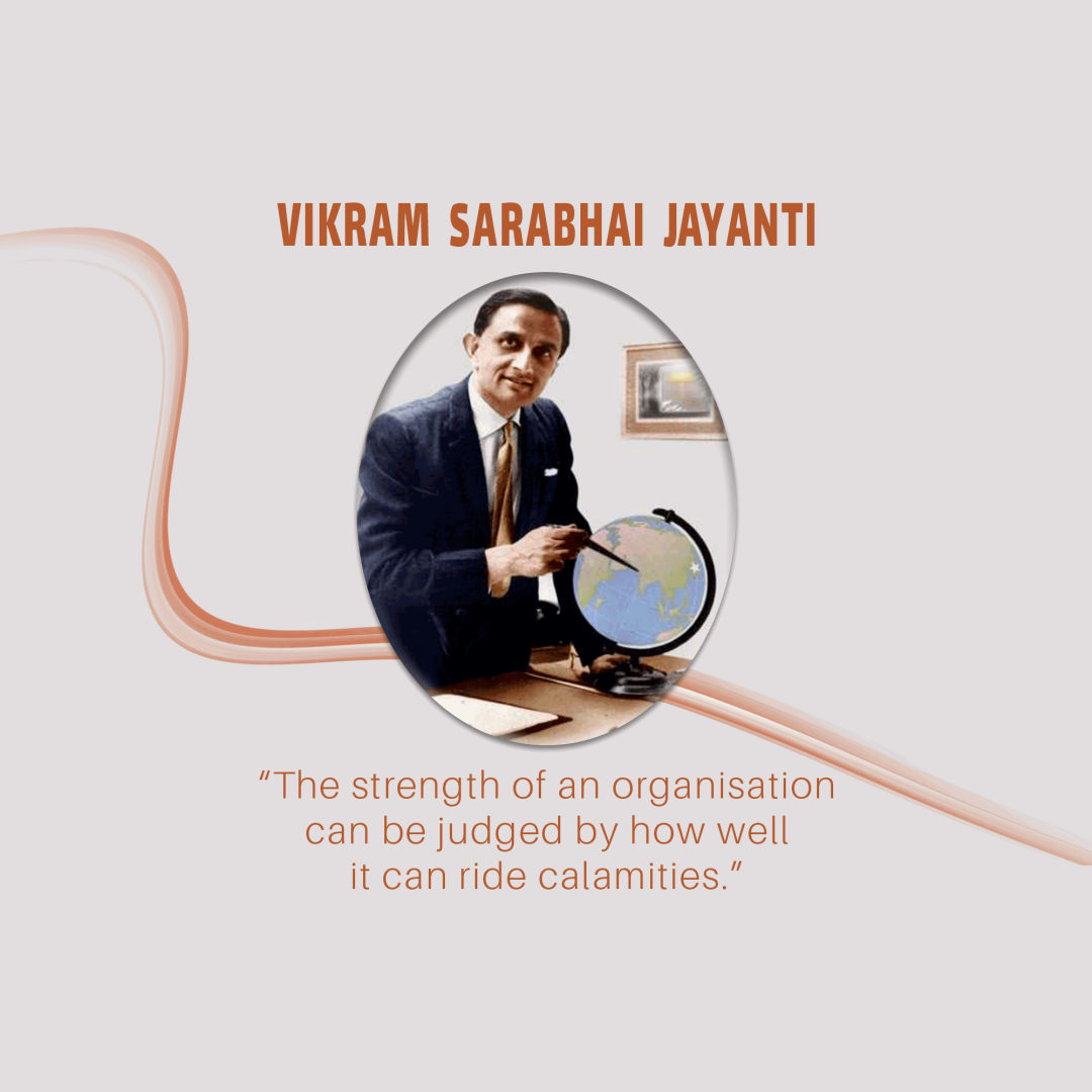 Vikrambhai Sarabhai Birth Anniversary