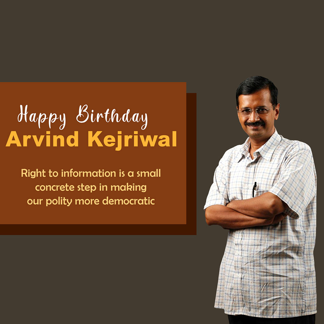 Arvind Kejriwal Birthday