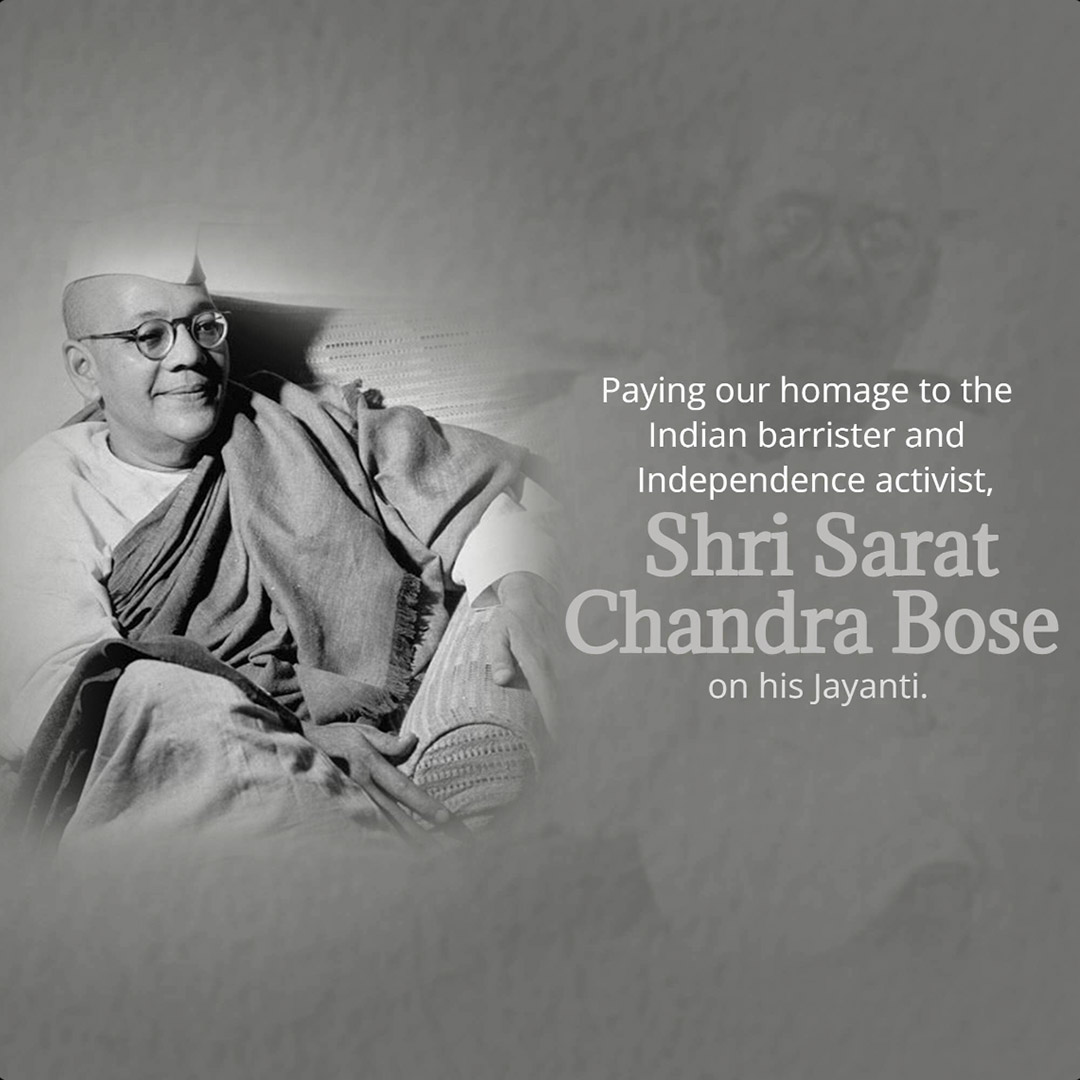 Sarat Chandra Bose Birth Anniversary